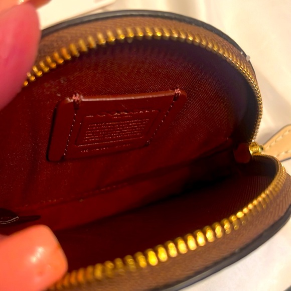 Coach New York Signature C Floral Coin Purse - Picture 4 of 4